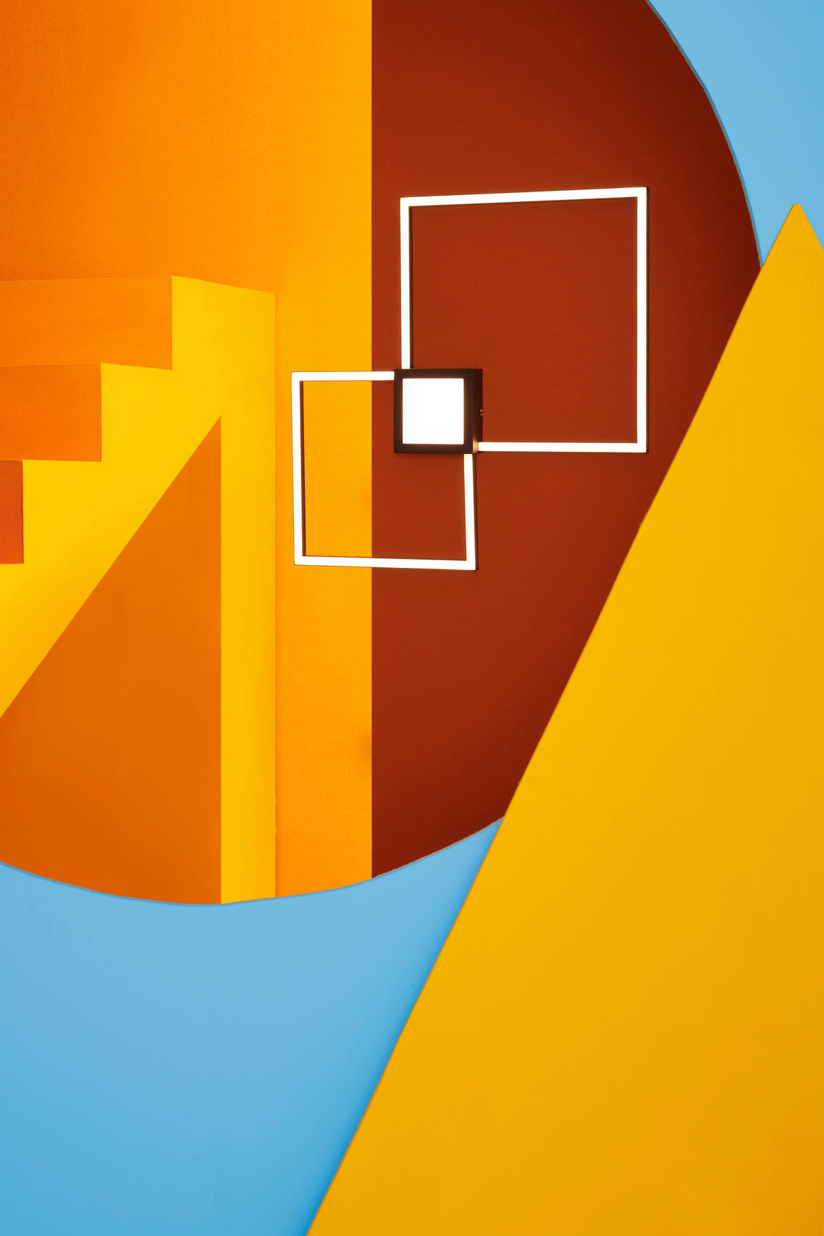 STROPNÉ LED SVIETIDLO, 65/65/5 cm - antracitová, Design, kov/plast (65/65/5cm) - Novel