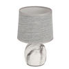 BORDSLAMPA Adelina 16/16/25 cm   - grå, Klassisk, metall/textil (16/16/25cm)
