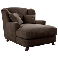 XXL KŘESLO, textil, kompozitní dřevo, tmavě hnědá - tmavě hnědá, Moderní, kompozitní dřevo/textil (109/104/145cm) - Sit & More