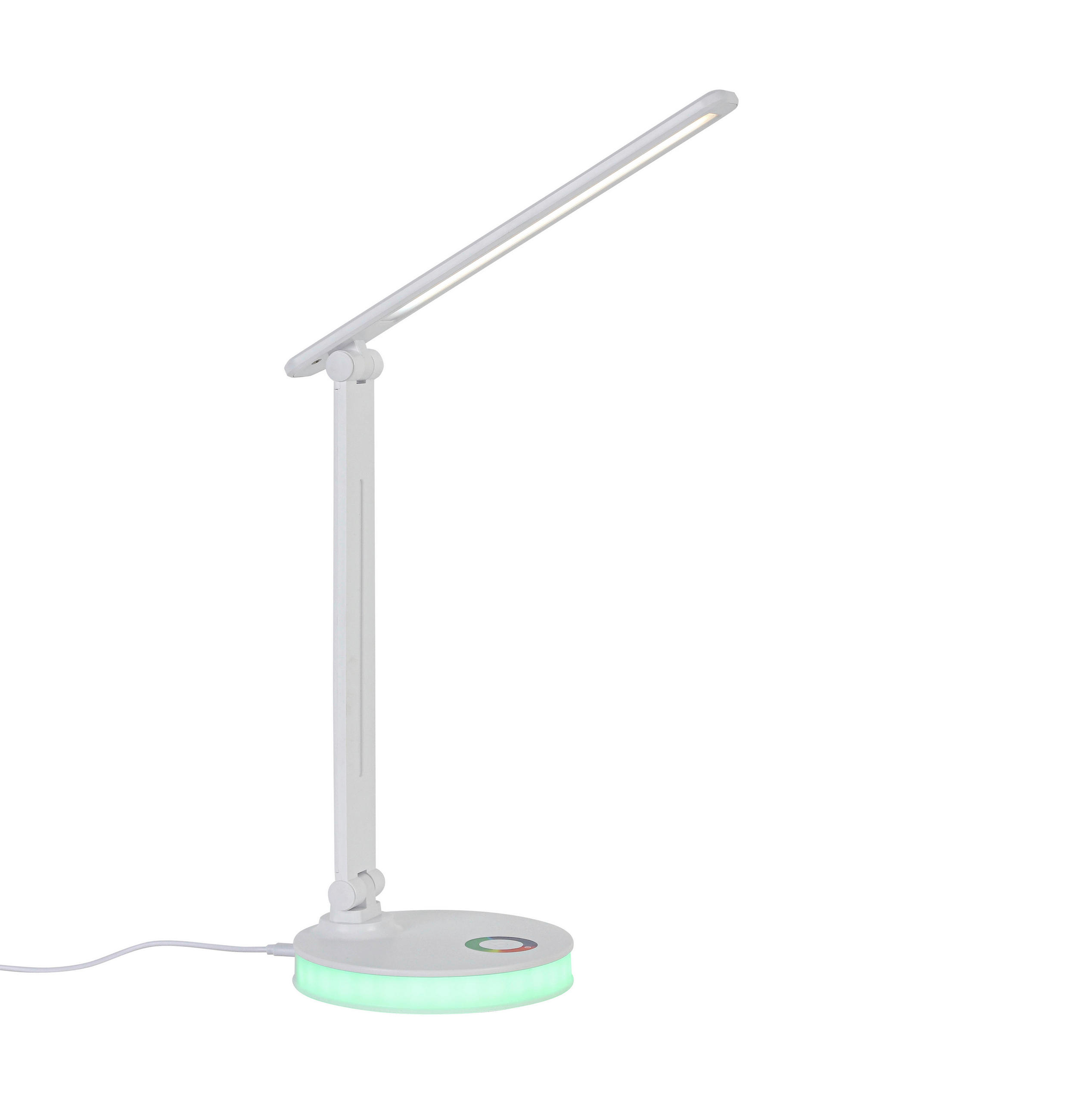 LED LAMPA NA PSACÍ STŮL dotykový stmívač  - bílá/průhledné, Basics, plast (28,5/35/15cm) - Novel