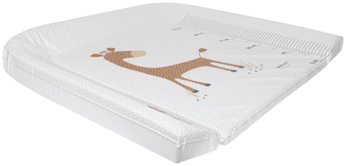 WICKELAUFLAGE  72/77/6,5 cm  - Beige/Grau, Basics, Kunststoff (72/77/6,5cm) - Bebe Jou