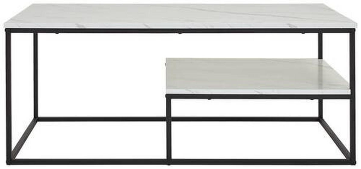 KONFERENČNÍ STOLEK, černá, bílá, kov, kompozitní dřevo, 110/60/45 cm - bílá/černá, Design, kov/kompozitní dřevo (110/60/45cm) - MID.YOU
