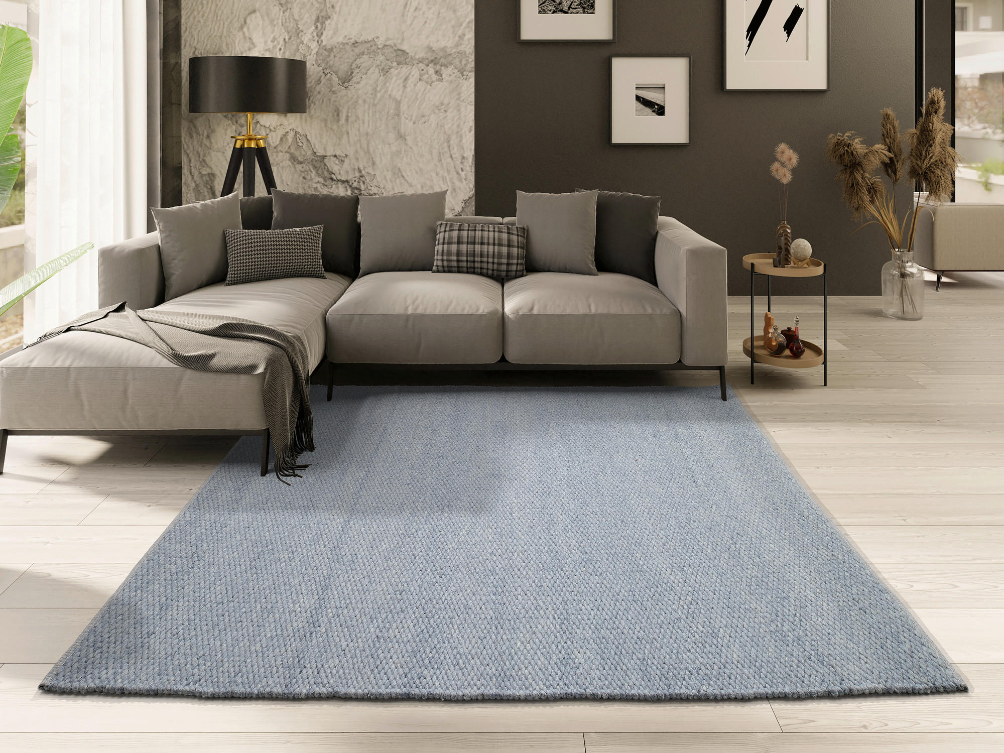 HANDWEBTEPPICH 170/240 cm  - Grau, Basics, Textil (170/240cm) - Musterring