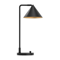 TISCHLEUCHTE   - Klar/Schwarz, KONVENTIONELL, Metall (51/19,7/26,7cm) - Elstead Lighting