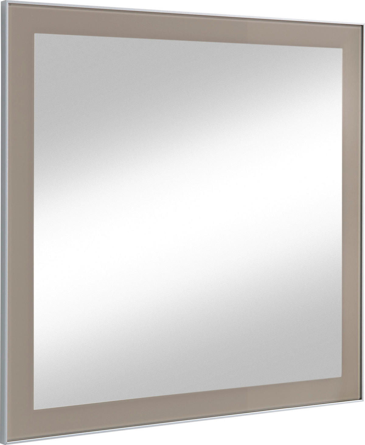 WANDSPIEGEL 80/77/2 cm    - Taupe, Design, Glas (80/77/2cm) - Novel