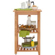 SERVIERWAGEN Buche massiv Buchefarben  - Buchefarben, Trend, Holz/Kunststoff (53/85/46cm) - Carryhome