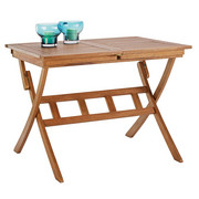 ZAHRADNÍ SKLÁPĚCÍ STOLEK - barvy teak, Lifestyle, dřevo (100(140)/70/74cm) - Ambia Garden
