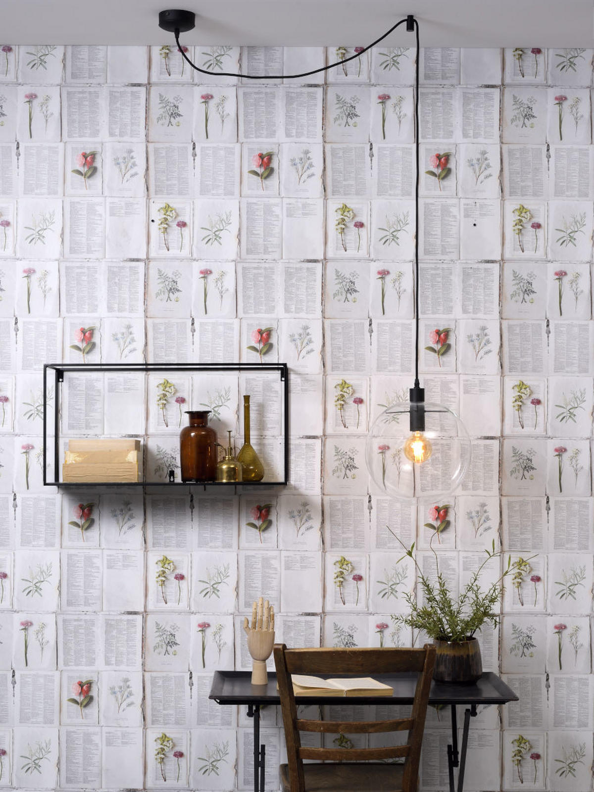 HÄNGELEUCHTE 30/250 cm  - Transparent/Schwarz, Design, Glas/Metall (30/250cm) - It's about Romi