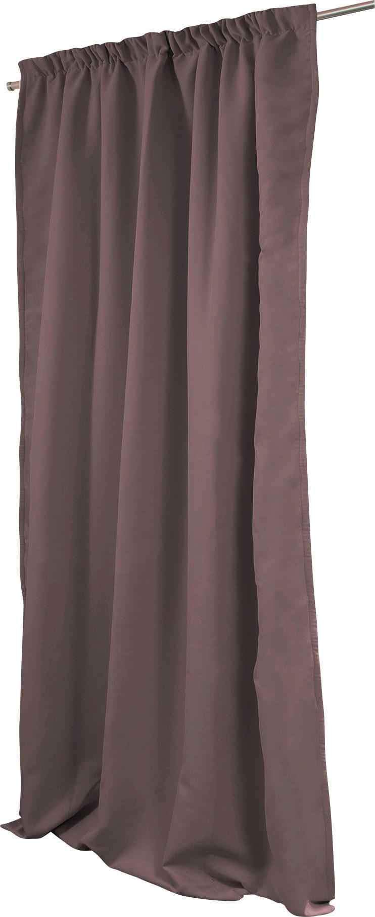 LÄRMSCHUTZVORHANG Verdunkelung 145/260 cm   - Schlammfarben, Design, Textil (145/260cm)
