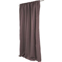 LÄRMSCHUTZVORHANG Verdunkelung 145/260 cm   - Schlammfarben, Design, Textil (145/260cm)