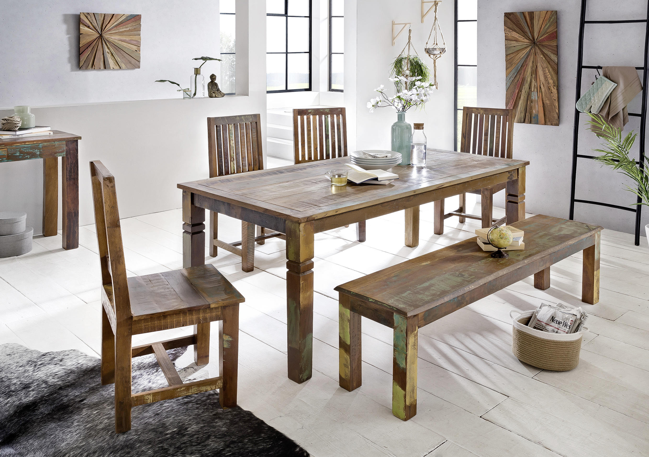 JÍDELNÍ STŮL, mangové dřevo, hnědá, 120/70/76 cm - hnědá, Moderní, dřevo (120/70/76cm) - MID.YOU