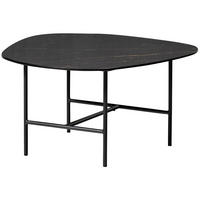 COUCHTISCH in Metall, Keramik 70/70/38 cm  - Schwarz, Design, Keramik/Metall (70/70/38cm) - Livetastic