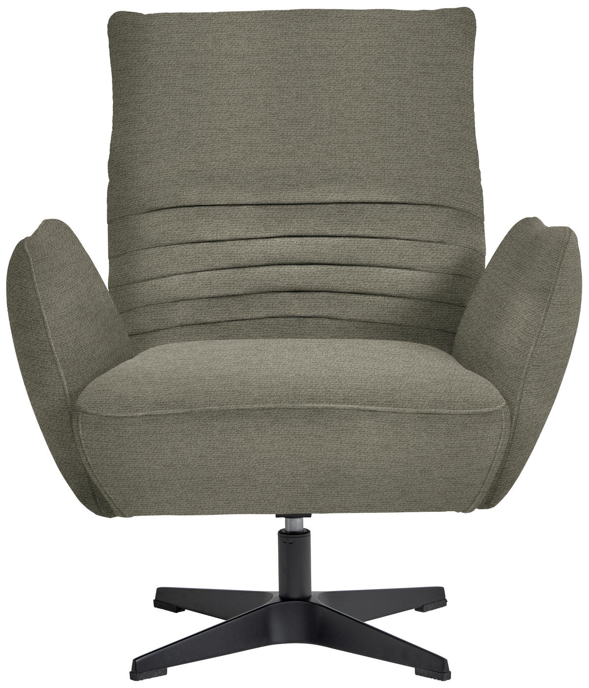 SESSEL in Chenille Graubraun  - Graubraun/Schwarz, Design, Textil/Metall (60/94/86cm) - Dieter Knoll