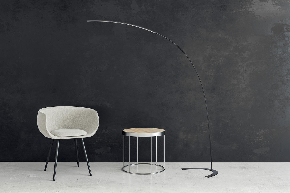 LED SVJETILJKA PODNA Shanghai  - crna, Design, metal (210/62/200cm)