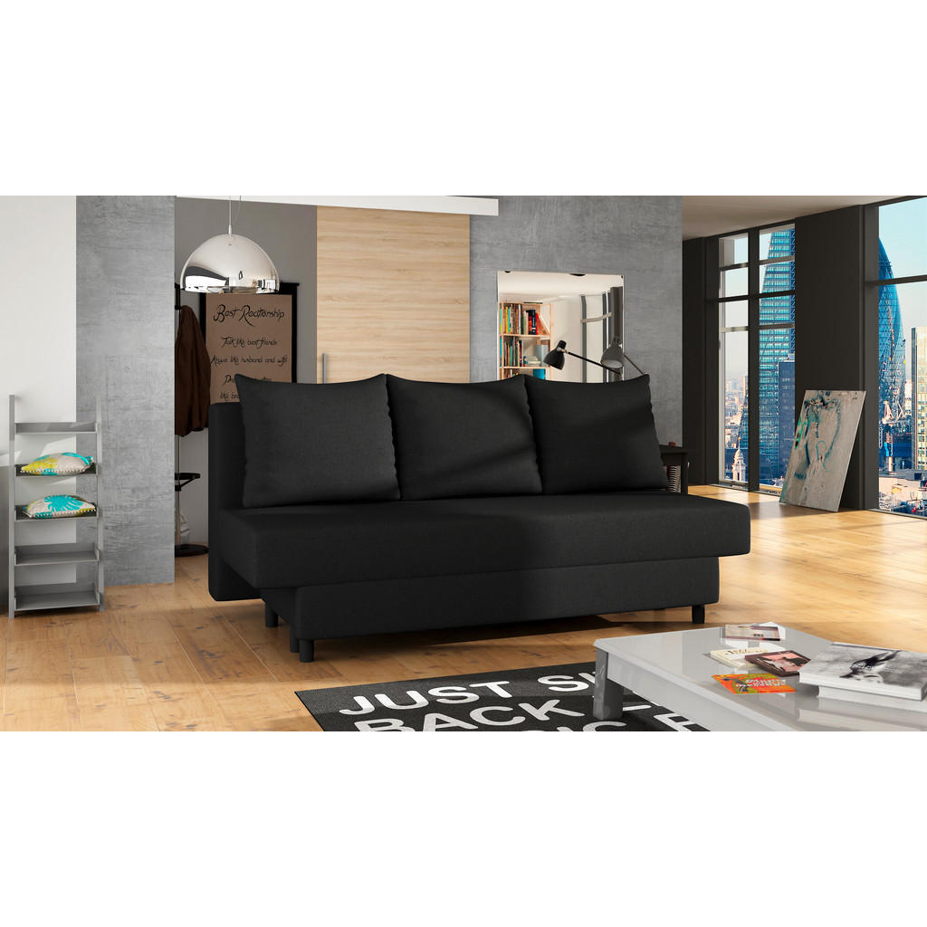 Schlafsofa Amaza Dunkelgrau, B: 190 Cm