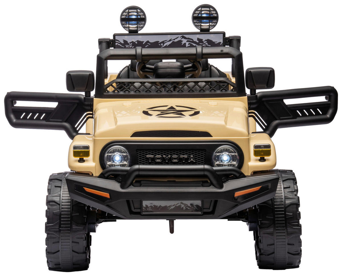 ELEKTRO-KINDERAUTO  - Beige, KONVENTIONELL, Kunststoff/Metall (98/65/70cm) - Atrigo