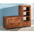 KOMMODE Sheesham massiv Naturfarben - Naturfarben, LIFESTYLE, Holz (160/135/45cm) - Landscape