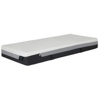 TASCHENFEDERKERNMATRATZE 90/200 cm, Höhe ca.: 24 cm, H2 = mittel, 7-Zonen - Weiß, Basics, Textil (90/200cm) - Hukla