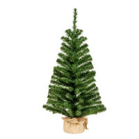 NOVOGODIŠNJA JELKA - zelena/bež, Osnovno, tekstil/plastika (46/90cm) - X-Mas