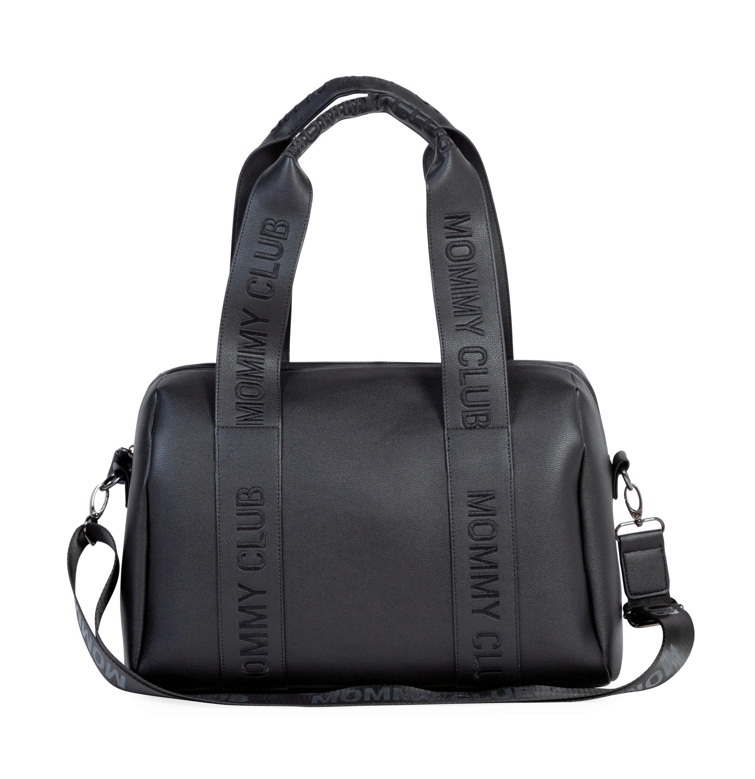 WICKELTASCHE Mommy Club Vegan Leder Schwarz  - Schwarz, KONVENTIONELL, Kunststoff (38/21/27cm) - Childhome