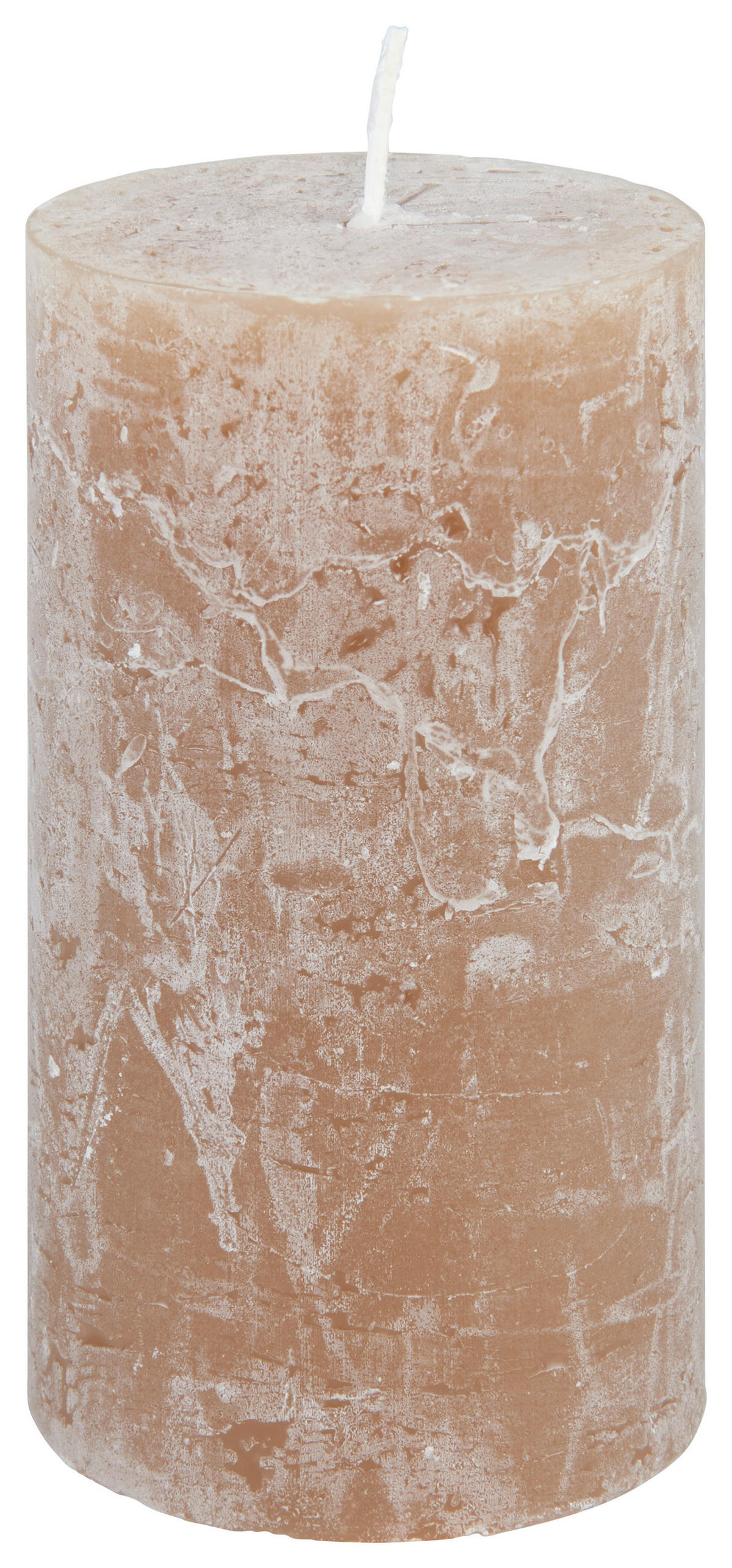 STUMPENKERZE 6,8/12 cm  - Braun, Basics, Naturmaterialien (6,8/12cm) - Ambia Home