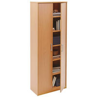 MEHRZWECKSCHRANK 72/194/36 cm  in Buchefarben  - Silberfarben/Buchefarben, Basics, Holzwerkstoff/Kunststoff (72/194/36cm) - Xora