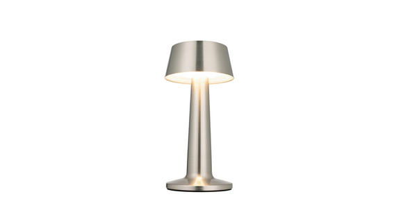 AKKU-TISCHLEUCHTE Aniara 11/22,1 cm  - Silberfarben, Basics, Metall (11/22,1cm) - Novel