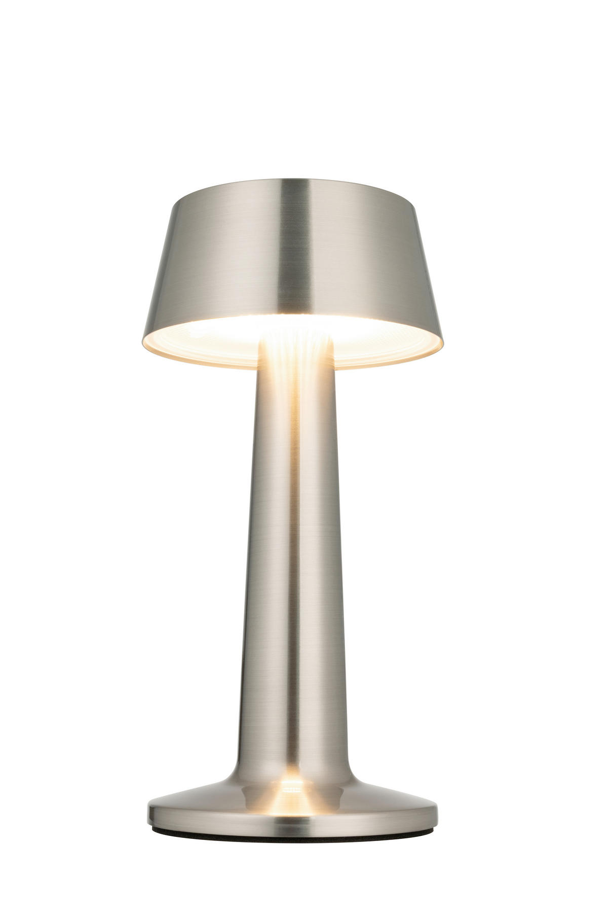 AKKU-TISCHLEUCHTE Aniara 11/22,1 cm  - Silberfarben, Basics, Metall (11/22,1cm) - Novel