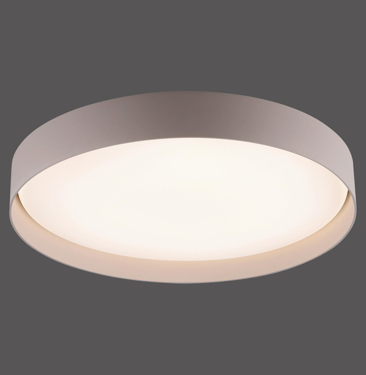 LED-DECKENLEUCHTE SW TAVOLI 49/49/7,3 cm   - Sandfarben, KONVENTIONELL, Kunststoff/Metall (49/49/7,3cm) - Schöner Wohnen