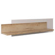 WANDBOARD in 120/30/25 cm Eichefarben, Sandfarben  - Sandfarben/Eichefarben, MODERN, Holzwerkstoff (120/30/25cm) - Hom`in