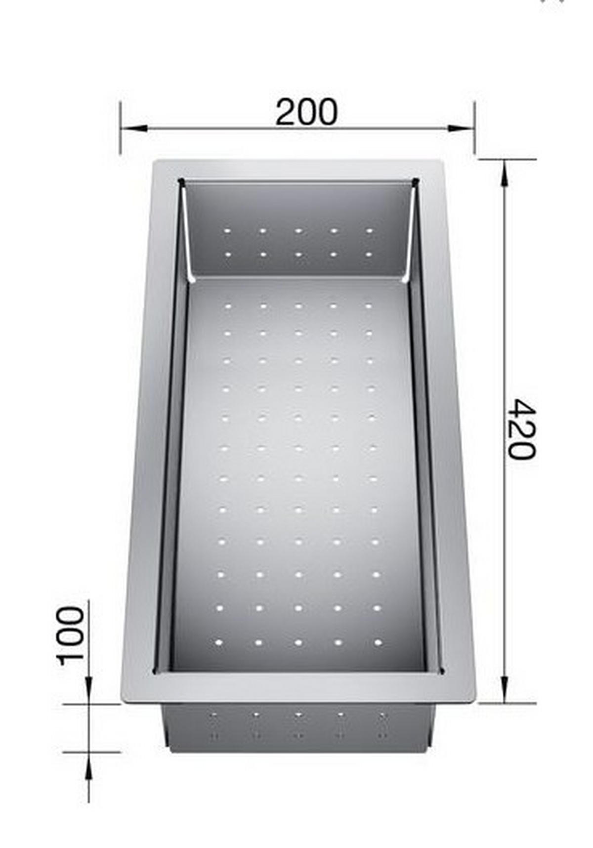 RESTESCHALE 219649  - Edelstahlfarben, Basics, Metall (20/10/42cm) - Blanco