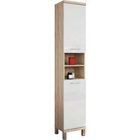 STRANSKA OMARA 33/190/33 cm  - barve kroma/bela, Moderno, leseni material (33/190/33cm) - Ti'me