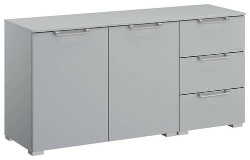 SIDEBOARD in 120/61/42 cm - Silberfarben/Hellgrau, Design, Holzwerkstoff/Kunststoff (120/61/42cm) - Novel