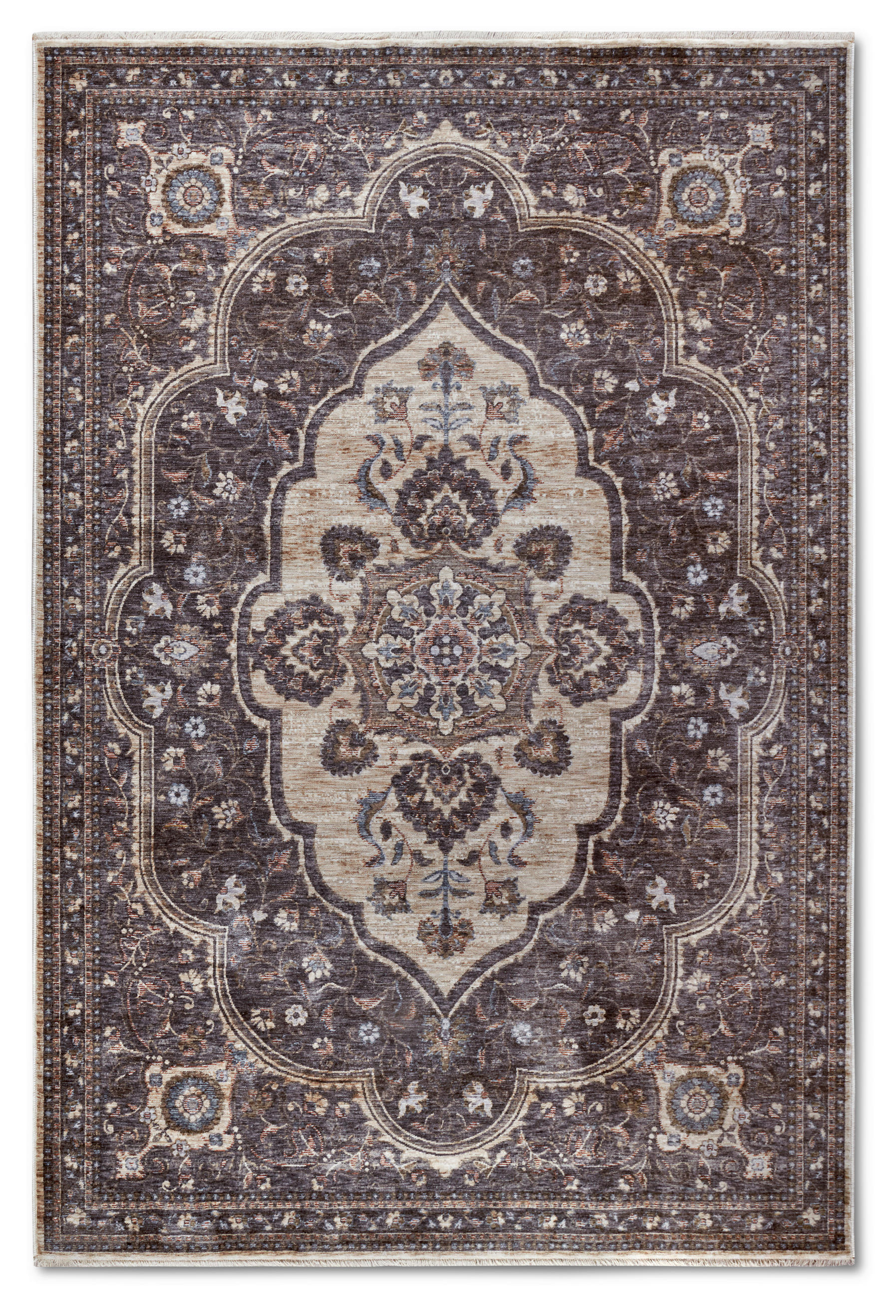 FLACHWEBETEPPICH 120/170 cm Kollektion 1871 Multicolor, Graublau  - Graublau/Multicolor, Design, Kunststoff (120/170cm) - Villeroy & Boch