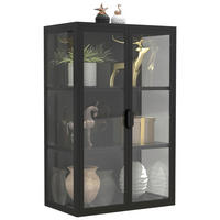 BADEZIMMER 3-teilig  in 80 cm  - Schwarz/Weiß, MODERN, Glas/Keramik (80cm) - MID.YOU