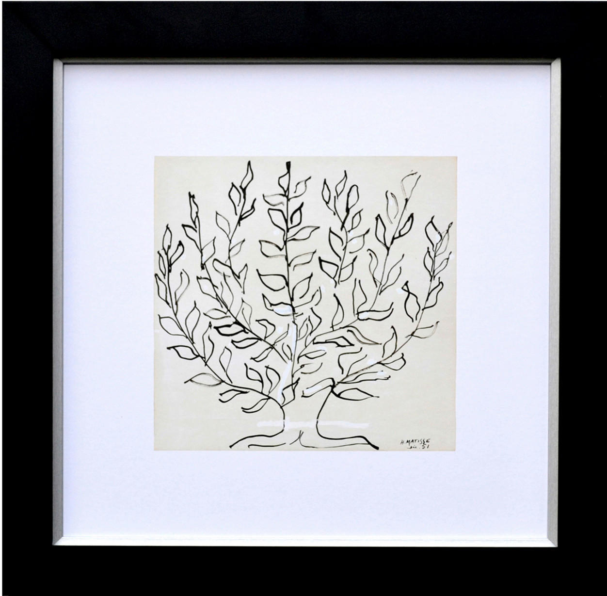 BILD Henri Matisse Bäume Der Baum  - Silberfarben/Schwarz, LIFESTYLE, Holz (60/60cm)