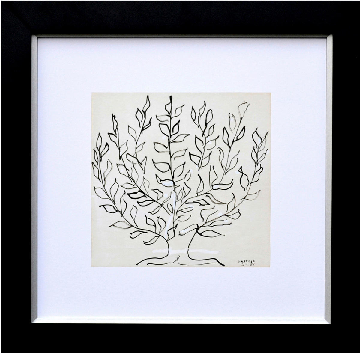 BILD Henri Matisse Bäume Der Baum  - Silberfarben/Schwarz, LIFESTYLE, Holz (60/60cm)