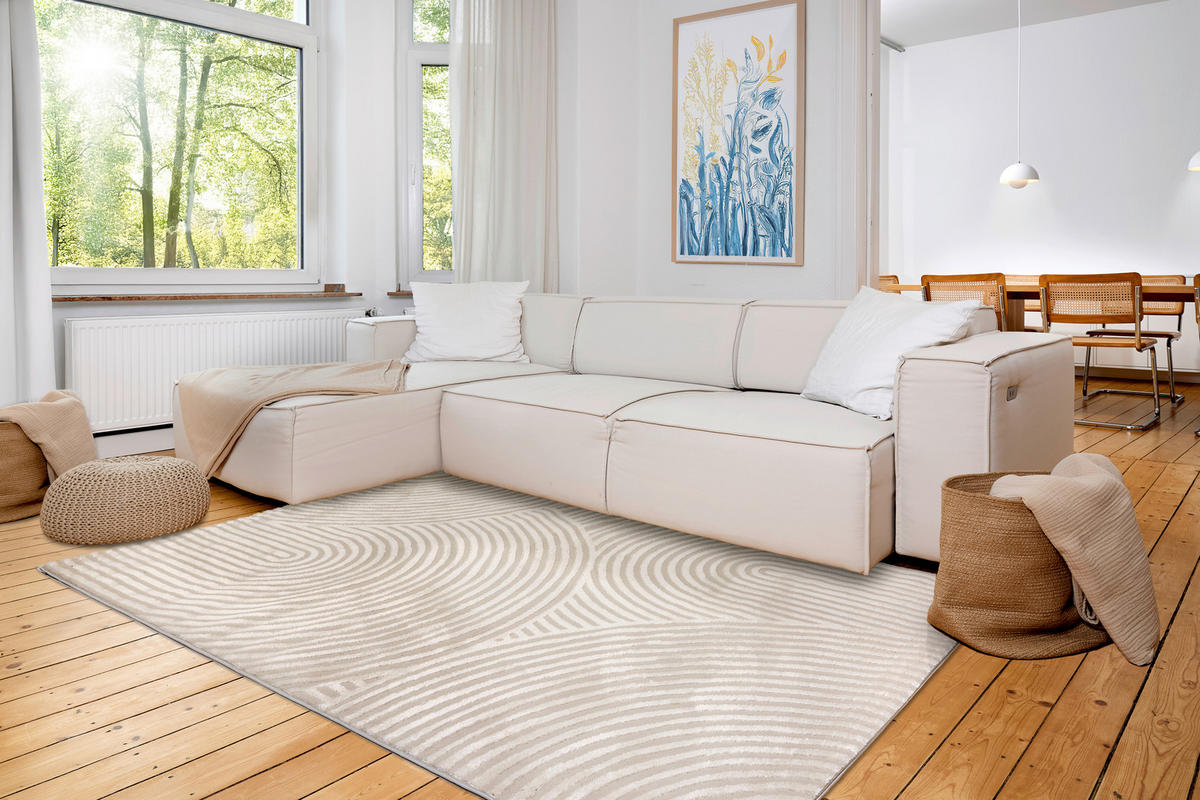 WEBTEPPICH 160/230 cm Jules Creme rechteckig  - Creme, Basics, Kunststoff/Textil (160/230cm) - Astra