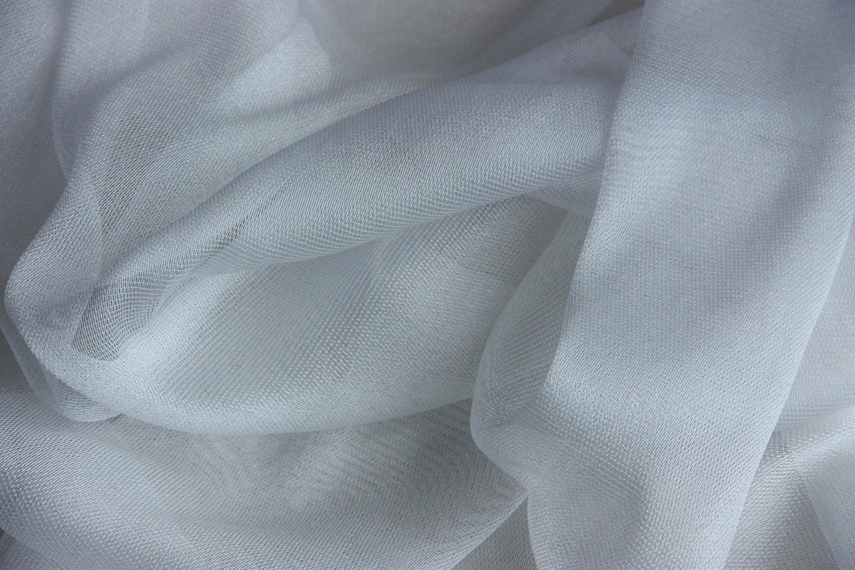 Perdea Tip Plasă  - alb, Basics, textil (300cm)