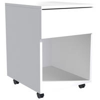 LADIČAR NA KOTAČIĆIMA  bijela  - bijela, Moderno, drvni materijal/plastika (39/55/45cm) - MID.YOU