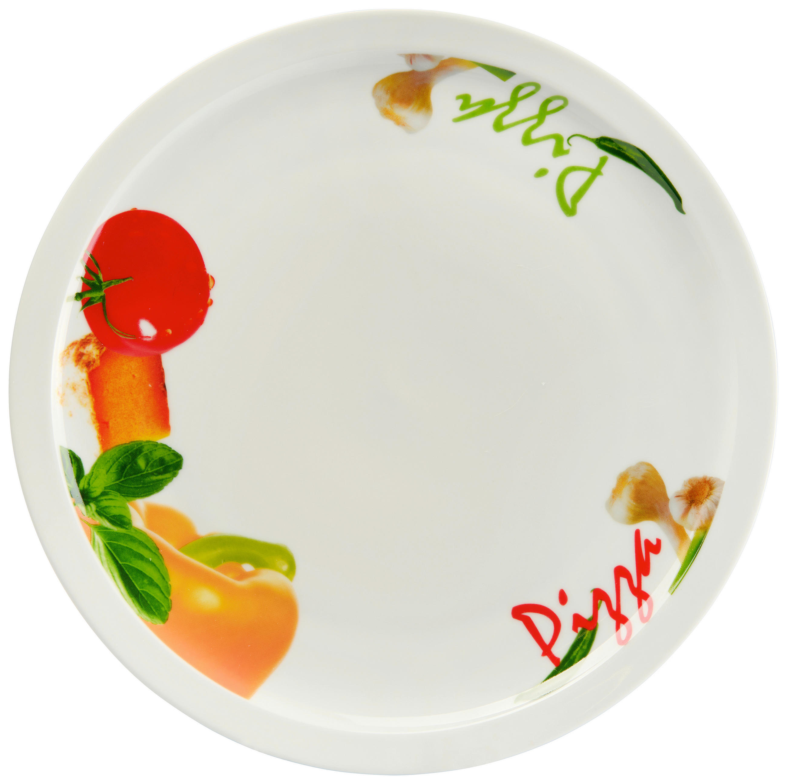 TANIER NA PIZZU porcelán keramika 30 cm - viacfarebná/biela, Basics, keramika (30cm) - Boxxx