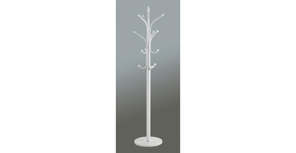 KLEIDERSTÄNDER in Weiß 40/177/40 cm - Weiß, Design, Stein/Metall (40/177/40cm) - Carryhome