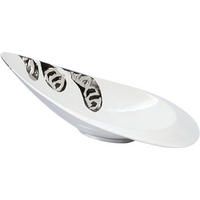 DEKORSKÅL    - vit/silver, Trend, keramik (28/12/8,5cm) - Ambia Home