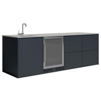 OUTDOORKÜCHE  - Sandfarben/Anthrazit, Basics, Glas/Keramik (262/92,5-98,5/63,3cm) - Dieter Knoll