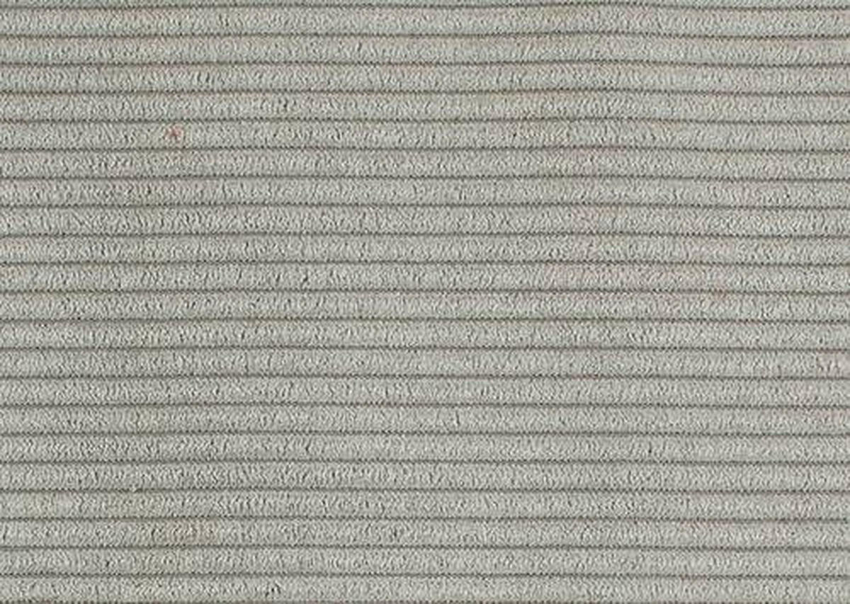 ECKSOFA in Cord Graubraun  - Graubraun/Schwarz, Design, Textil/Metall (202/301cm) - Moderano