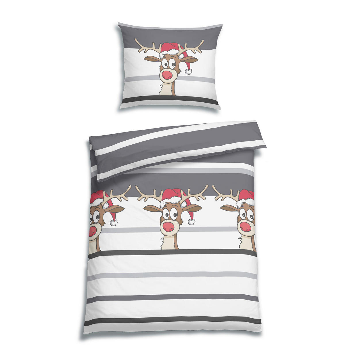 BETTWÄSCHE Flanell 140/200 cm  - Grau, Design, Textil (140/200cm) - Florella