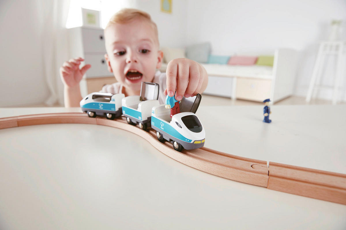 EISENBAHNZUBEHÖR - Blau/Weiß, Basics, Kunststoff/Metall (27,0/5,0/3,8cm) - Hape
