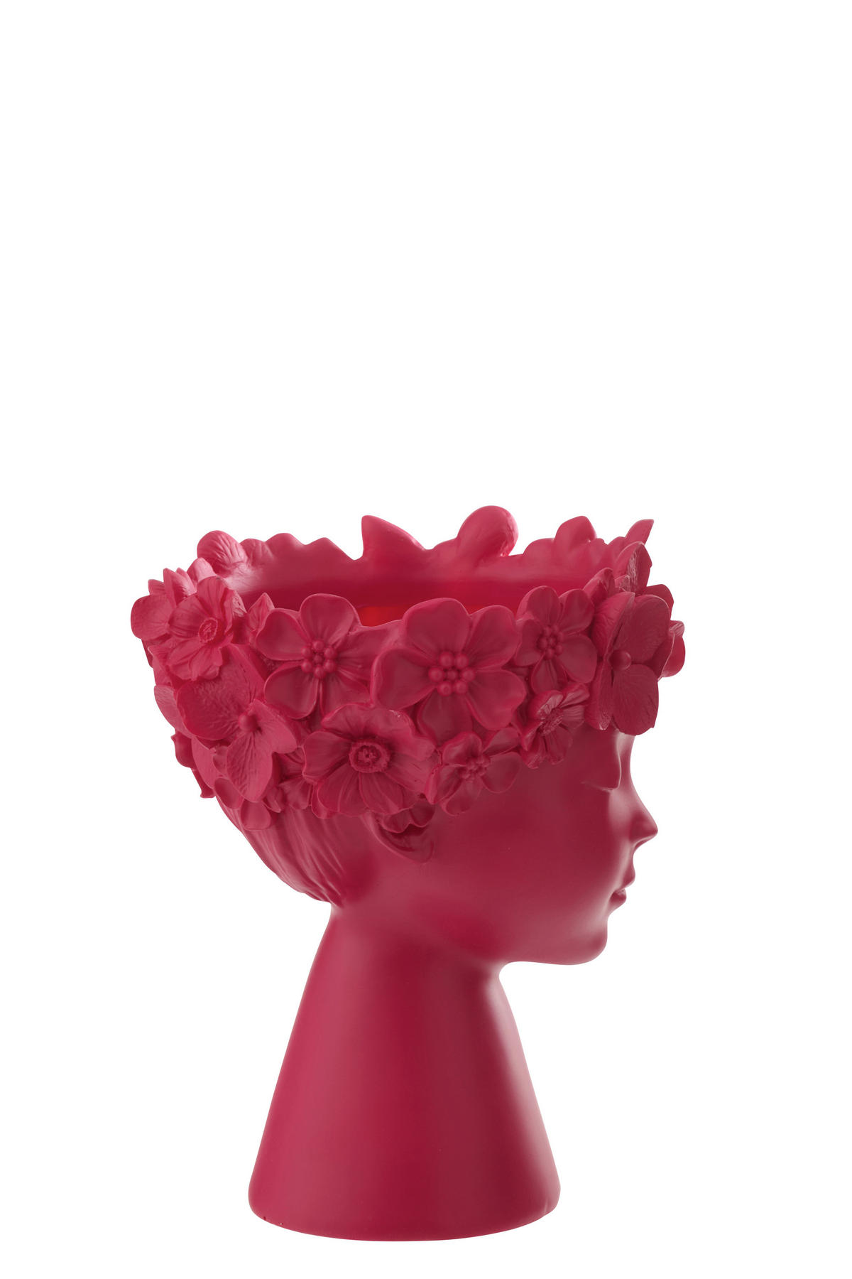 ÜBERTOPF - Dunkelrosa, Basics, Naturmaterialien/Stein (19/19/24cm)