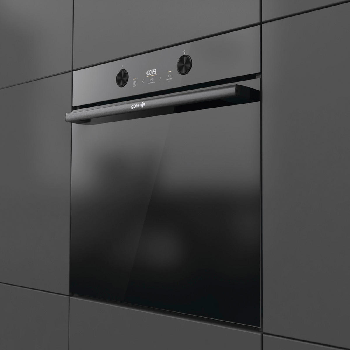 EINBAUBACKOFEN BPS6737E04DBG  - Schwarz, Basics, Glas/Metall (59,5/59,5/56,4cm) - Gorenje