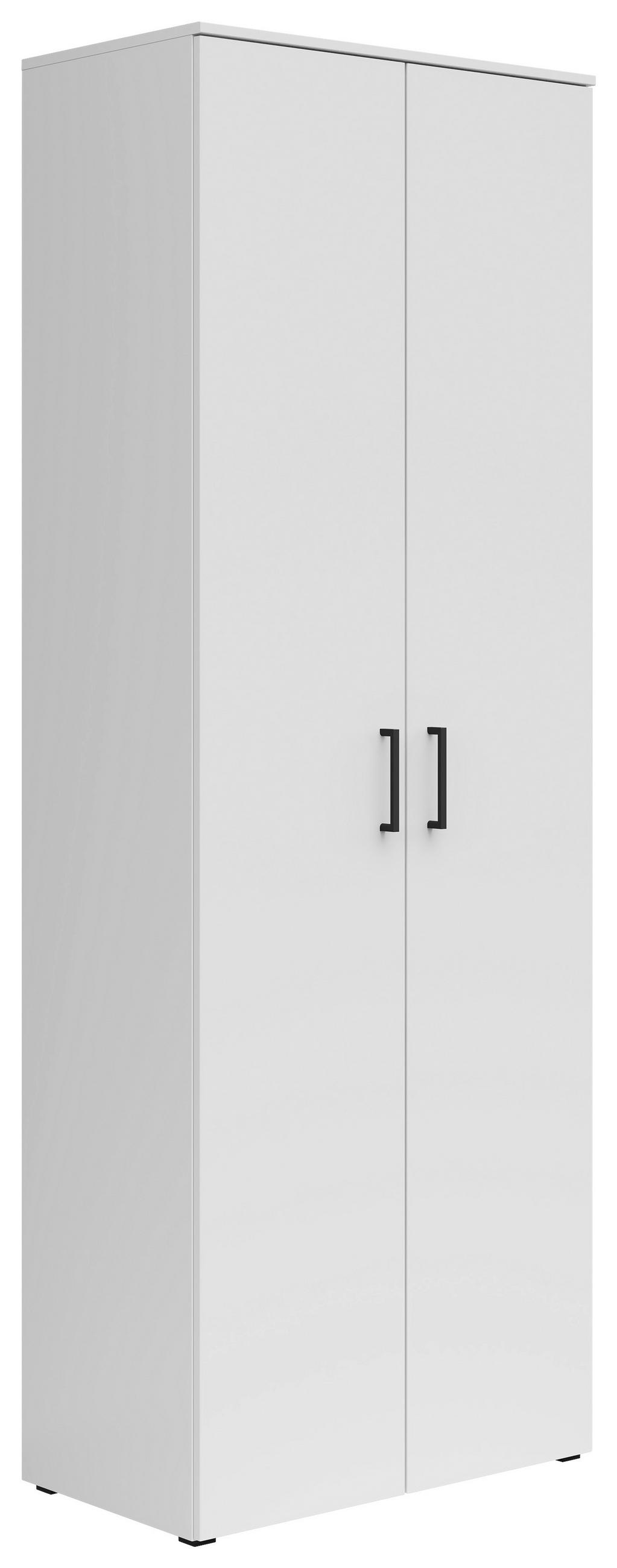 ORMAR VIŠENAMJENSKI bijela  - bijela/crna, Moderno, drvni materijal/plastika (70/195/40cm) - Carryhome